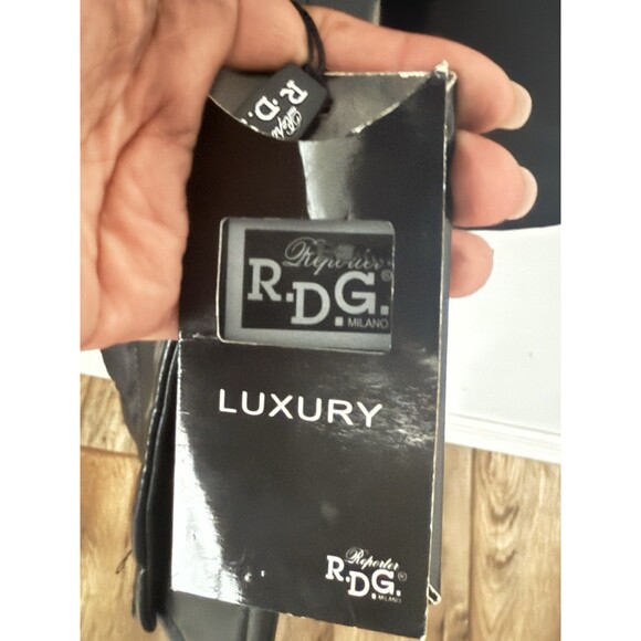 Reporter R. D. G. Men XL Milano luxury Faux Black Leather Zipper Jacket - Picture 8 of 12